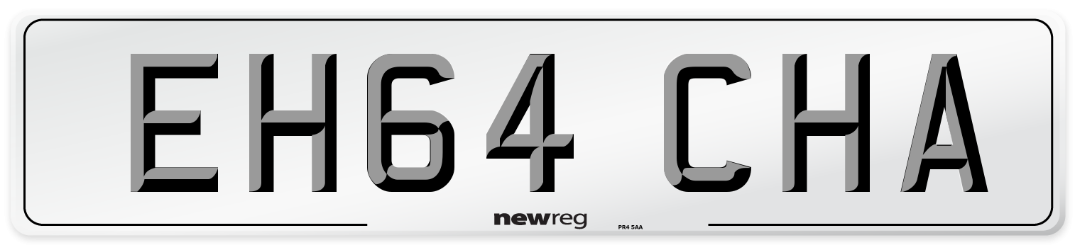 EH64 CHA Number Plate from New Reg